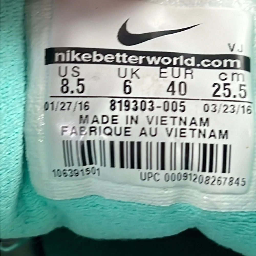 Nike Revolution 3 women's Grey Volt Turquoise Running Shoes - Picture 6 of 7